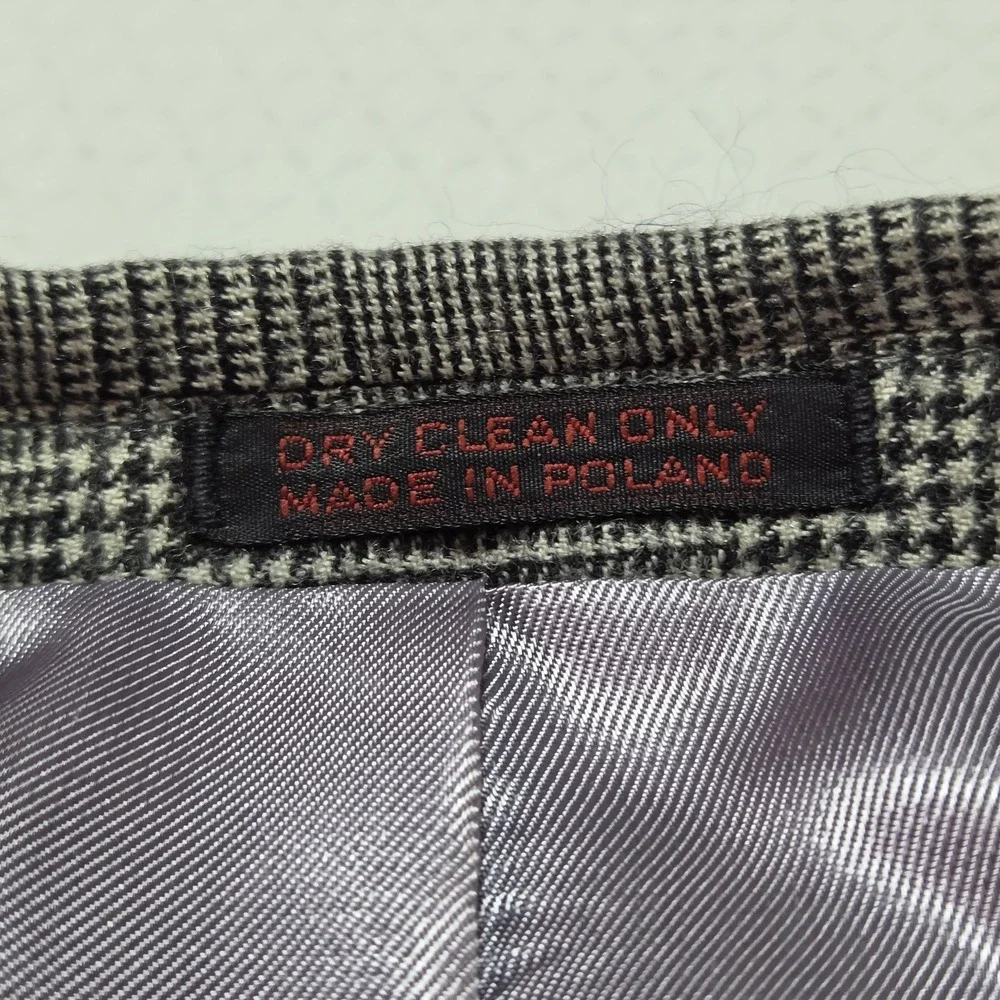 Vtg Men's Ottimo Blazer Jacket Size 43R Gray Glen Plaid Wool Sport Coat Classic